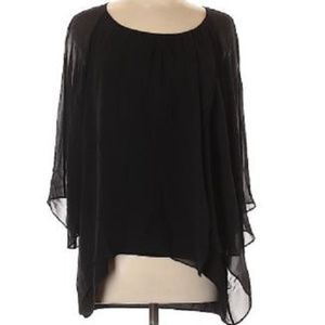 Calypso St Barth Layered Silk Chiffon Blouse